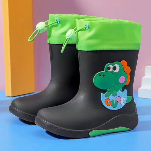 Black Cute Rainboots