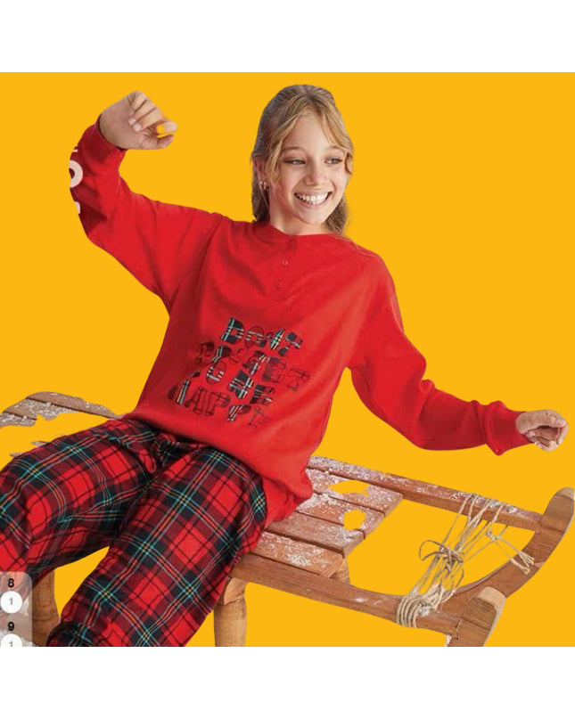 Cotton Girl's Quality Christmas themed Pajamas