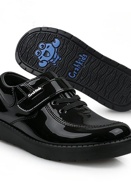 Crabkids Patent Leather School Shoes – Velcro Strap - P618507V