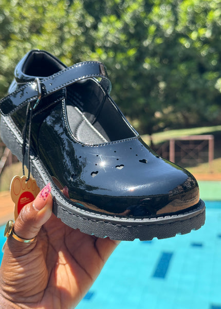 Stellar Steps Girls Wetlook School Shoes - S942-432