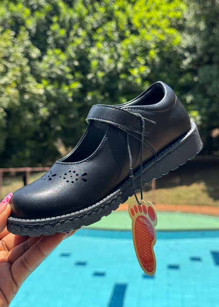 Stellar Steps Girls Matte School Shoe - 942-428