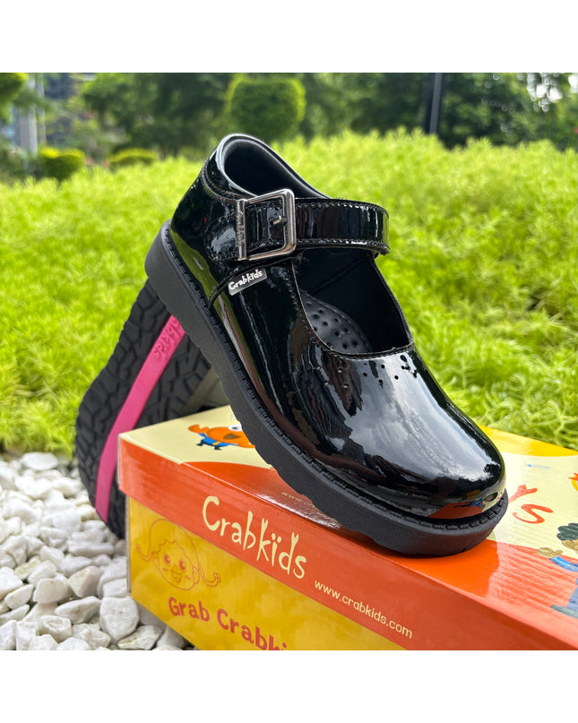 Crakids Girls Wetlook Light School Shoes – Durable, Easy to Maintain, Back to School Kenya - P617431