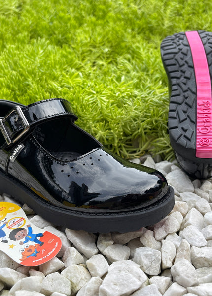 Crakids Girls Wetlook Light School Shoes – Durable, Easy to Maintain, Back to School Kenya - P617431