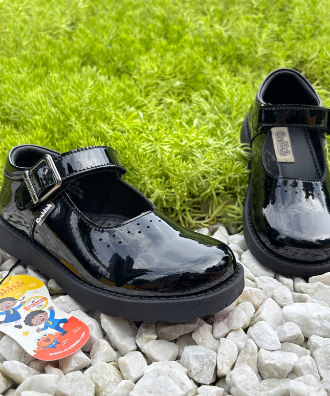 Crakids Girls Matte Light School Shoes – Durable, Easy to Maintain, Back to School Kenya - P617431