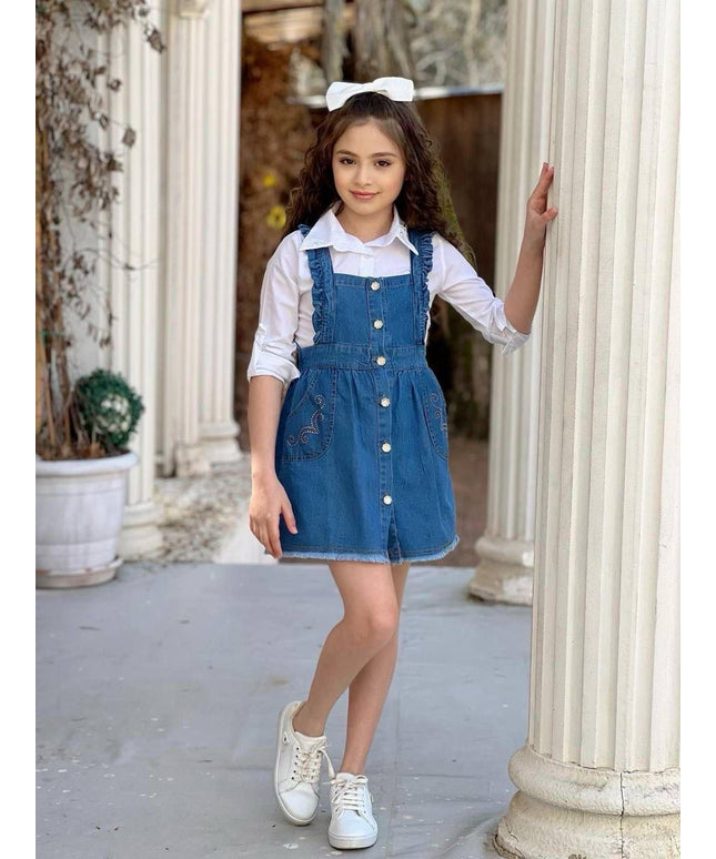 Chic Denim Dress Set