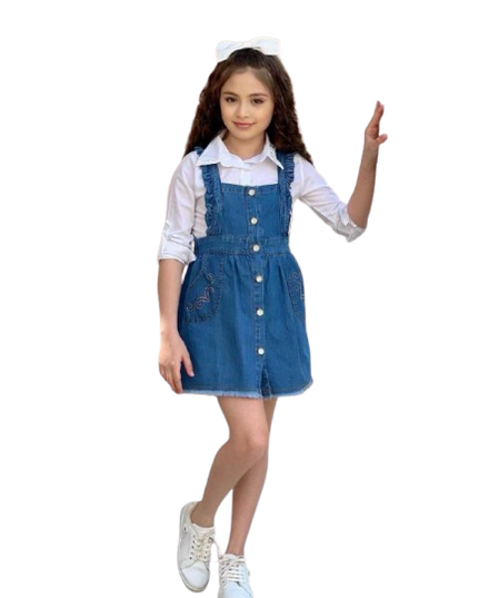 Chic Denim Dress Set