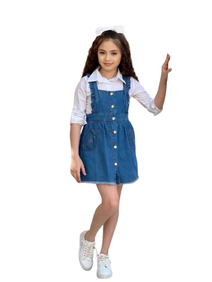 Chic Denim Dress Set