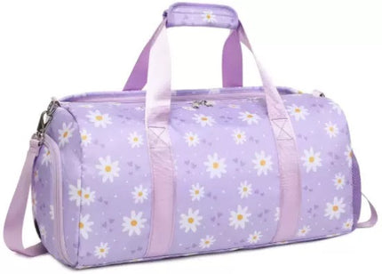 Girls Duffel Bag | Swimming, Sports & Travel Bag - Purple