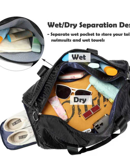 Multi Pocket Duffle Bag - Swimming, Travel & Gym Organizer bag