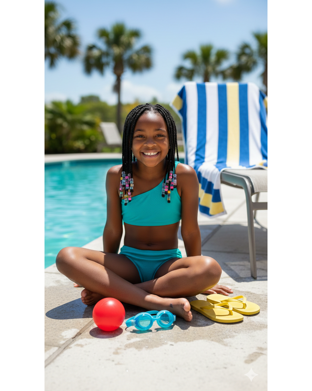 Girls Bikini Two Piece Set -  Beautiful  Girls Swimming Costume for older girls