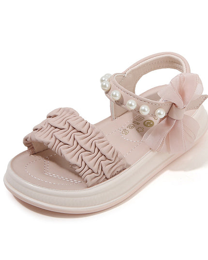 A2526 - Lux Baby Girls Dress Sandals – Soft Sole & Pearl Detail