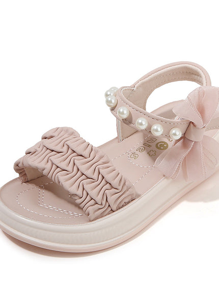 A2526 - Lux Baby Girls Dress Sandals – Soft Sole & Pearl Detail