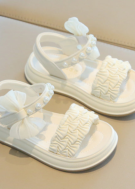 A2526 - Lux Baby Girls Dress Sandals – Soft Sole & Pearl Detail
