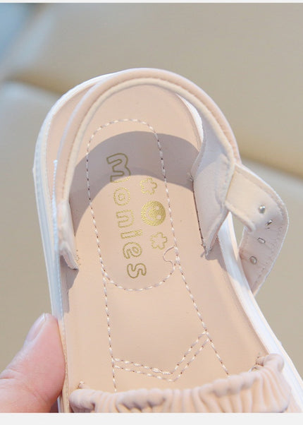 A2526 - Lux Baby Girls Dress Sandals – Soft Sole & Pearl Detail