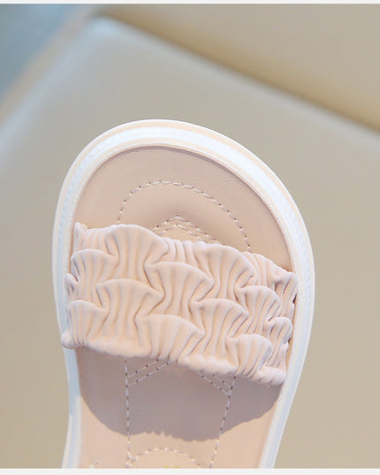A2526 - Lux Baby Girls Dress Sandals – Soft Sole & Pearl Detail