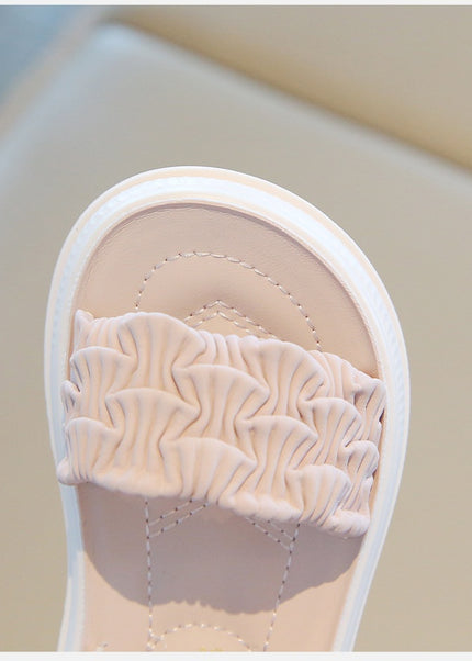 A2526 - Lux Baby Girls Dress Sandals – Soft Sole & Pearl Detail