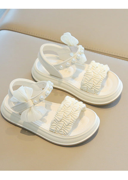 A2526 - Lux Baby Girls Dress Sandals – Soft Sole & Pearl Detail
