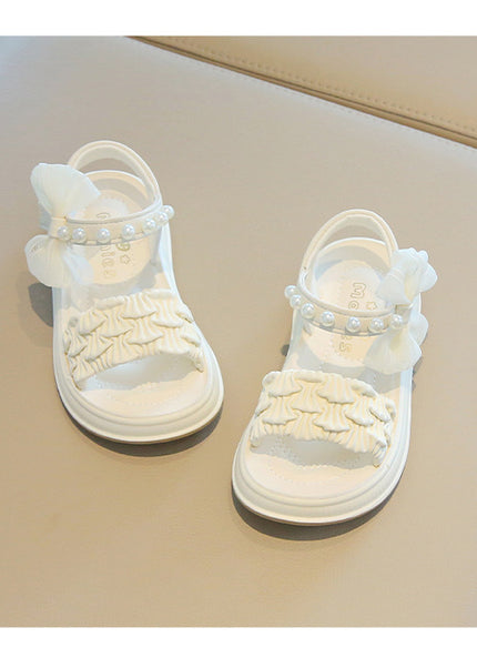 A2526 - Lux Baby Girls Dress Sandals – Soft Sole & Pearl Detail