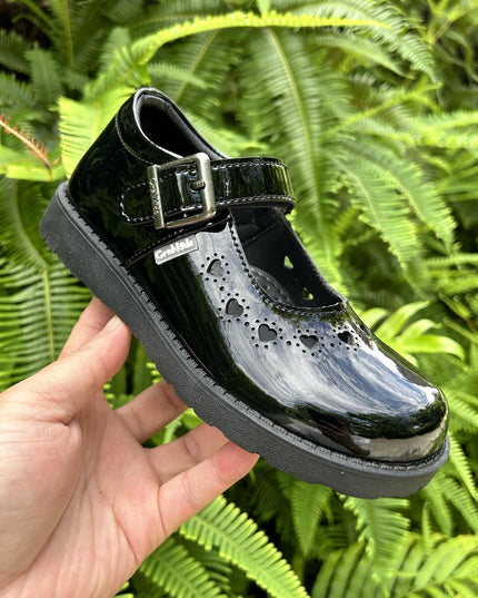 Crabkids Girls Wetlook School Shoes - P617418