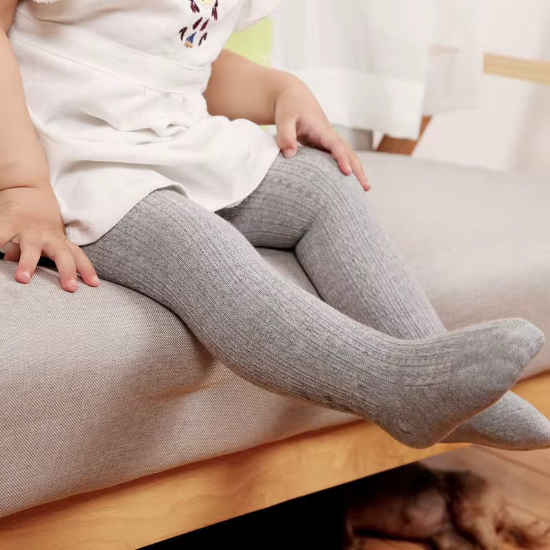 Warm & Thick Ribbed Stockings for Girls
