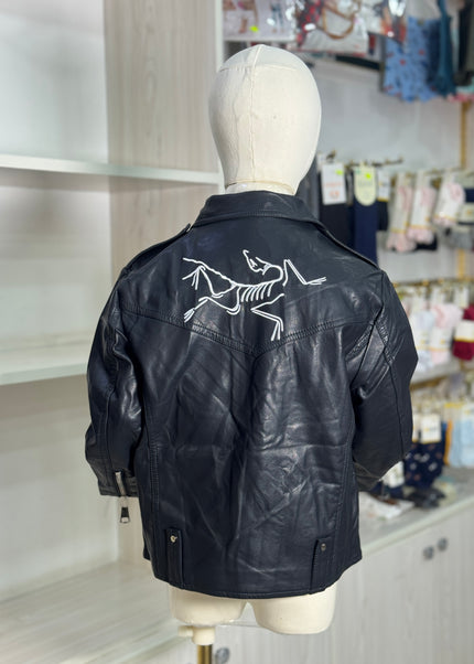 Boys Premium Leather Biker Jacket