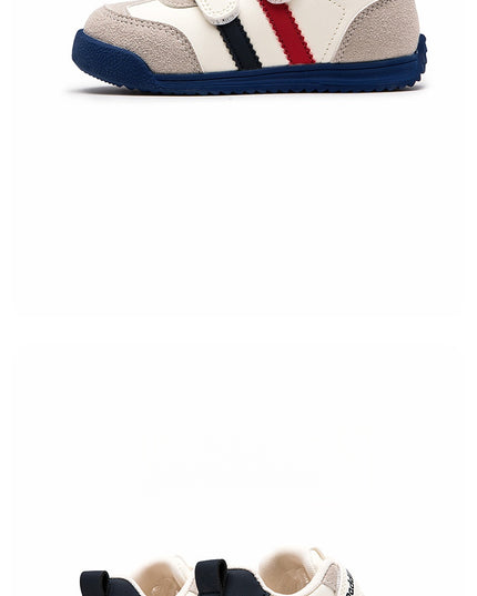 PD874 - Lux Baby Premium casual sneakers for kids crafted with high-quality leather and durable rubber sole.