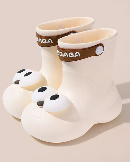 Kids Waterproof Rainboots with Cute Paw Design