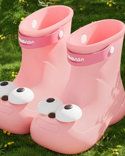 Kids Waterproof Rainboots with Cute Paw Design