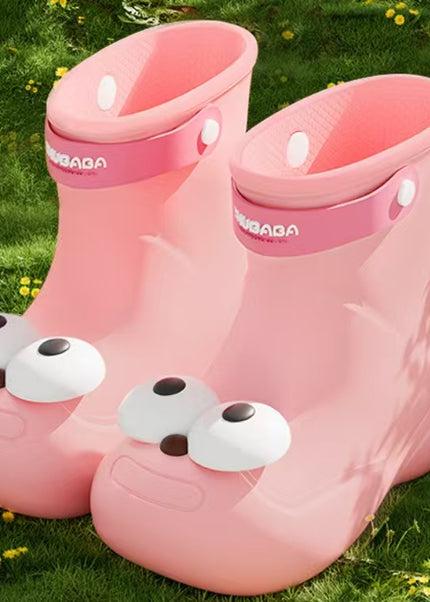 Kids Waterproof Rainboots with Cute Paw Design