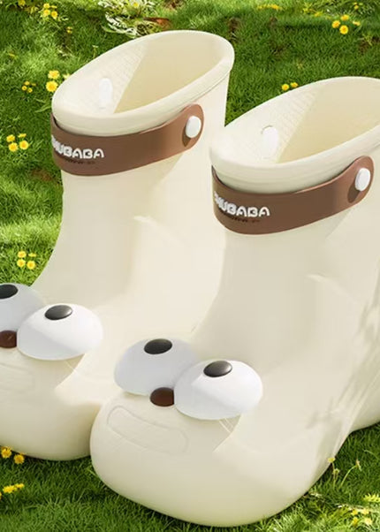 Kids Waterproof Rainboots with Cute Paw Design