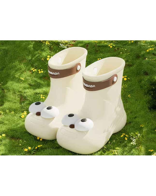 Kids Waterproof Rainboots with Cute Paw Design