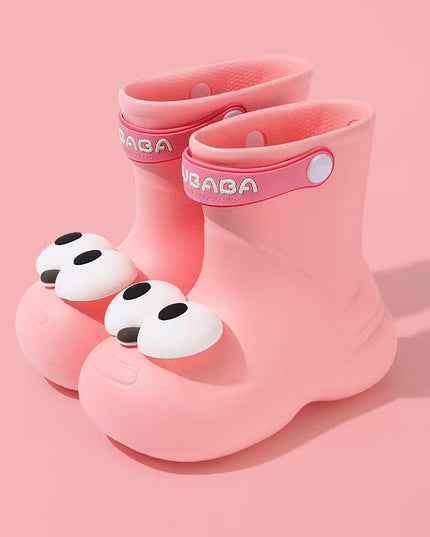 Kids Waterproof Rainboots with Cute Paw Design