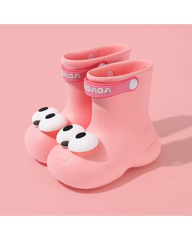 Kids Waterproof Rainboots with Cute Paw Design