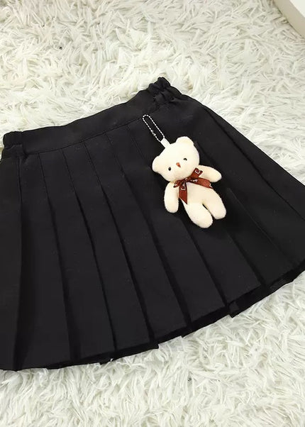 Girls Pleated Skort/Skirt with Labubu Doll