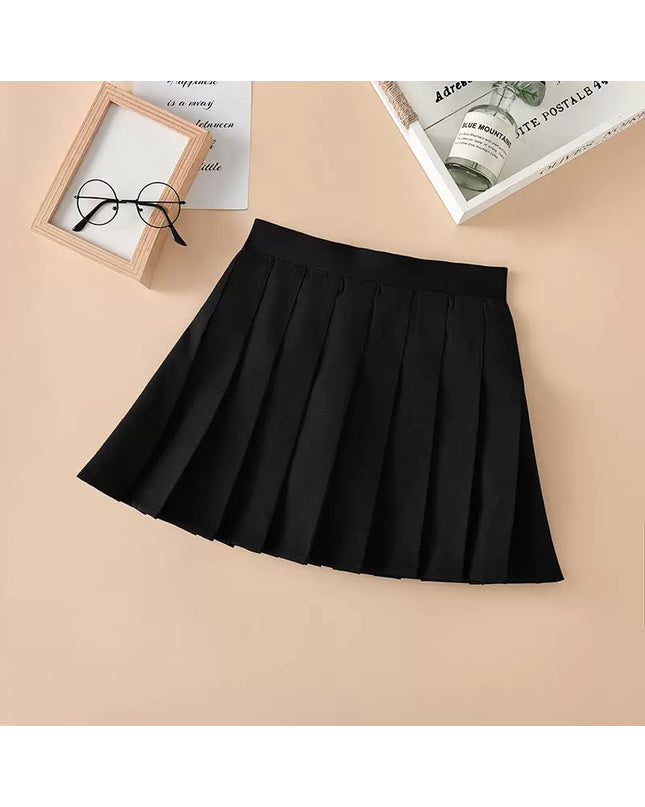 Girls Pleated Skort/Skirt with Labubu Doll