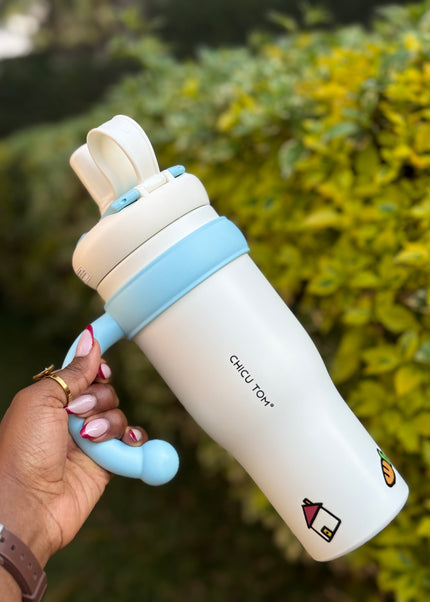 Kids & School Vacuum Stainless Steel Straw Tumbler Mug (860ml)