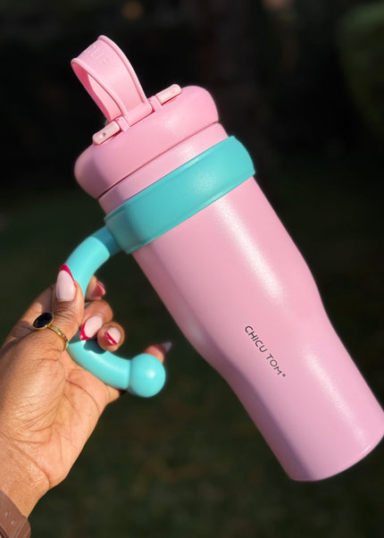 Kids & School Vacuum Stainless Steel Straw Tumbler Mug (860ml)