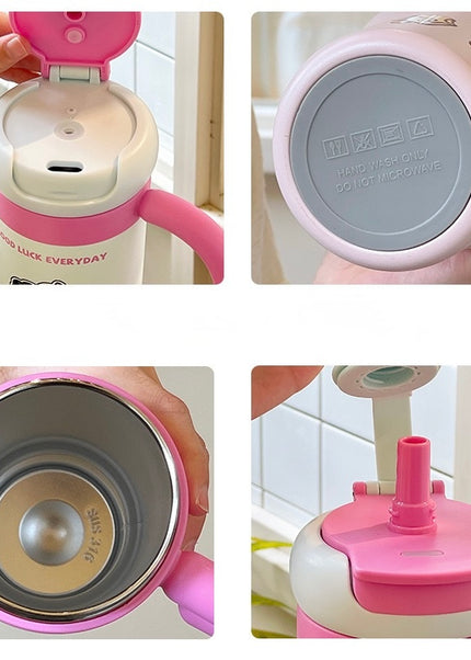 Kids & School Vacuum Stainless Steel Straw Tumbler Mug (860ml)