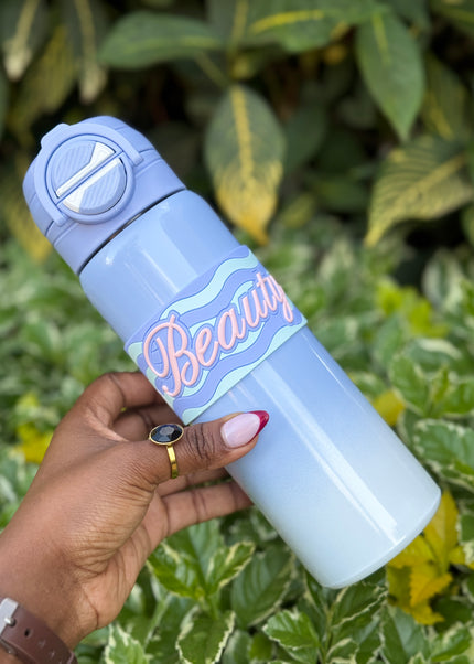 Kids Stainless Steel Water Bottle with Silicone Grip Band