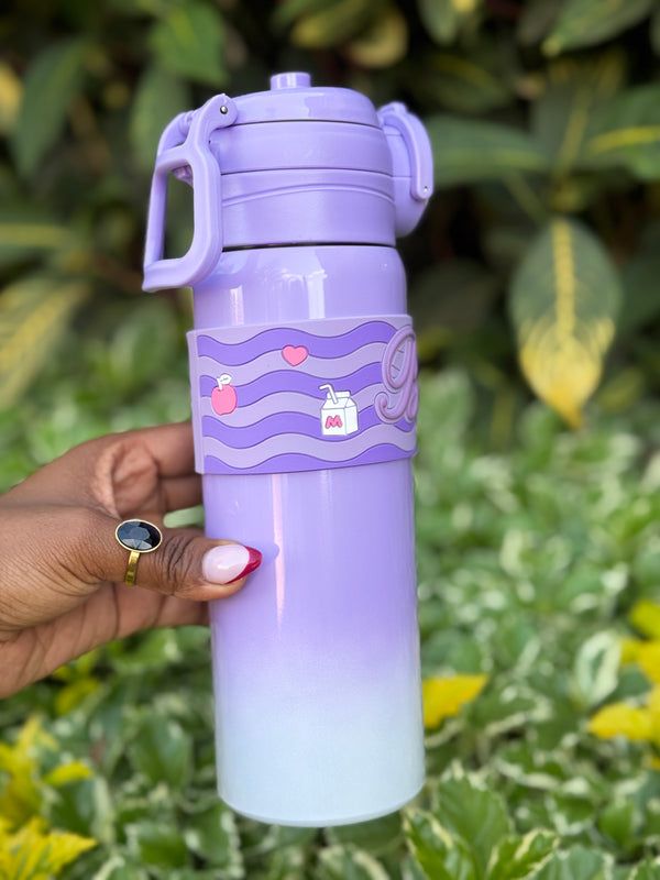 Kids Stainless Steel Water Bottle with Silicone Grip Band