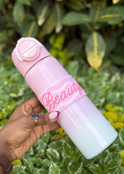 Kids Stainless Steel Water Bottle with Silicone Grip Band