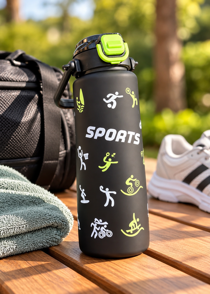 Kids BPA-Free Sports Water Bottle with Carry Handle