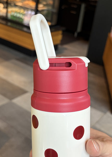 Kids Slim Stainless Steel Vacuum Water Bottle with Carry Loop