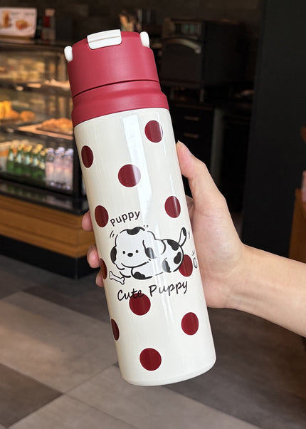 Kids Slim Stainless Steel Vacuum Water Bottle with Carry Loop