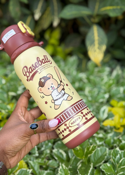 Kids 316L Stainless Steel Dual-Drinking Insulated Water Bottle