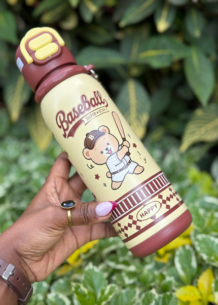 Kids 316L Stainless Steel Dual-Drinking Insulated Water Bottle