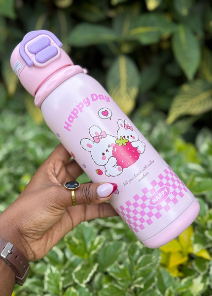 Kids 316L Stainless Steel Dual-Drinking Insulated Water Bottle