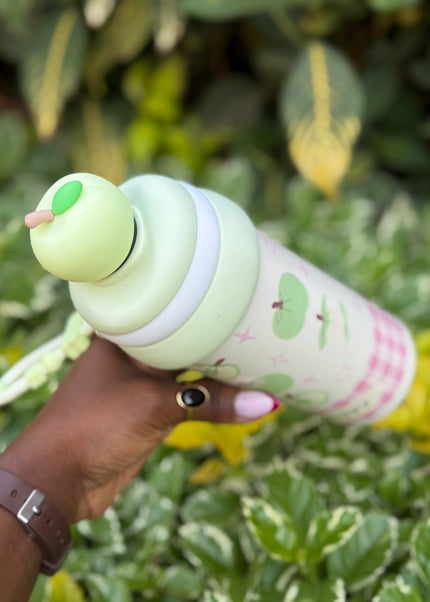 Kids Stainless Steel Vacuum Water Bottle with 3D Fruit Cap
