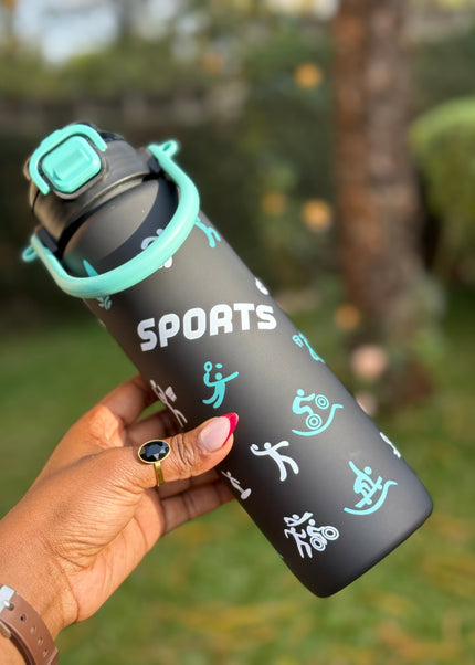 Kids BPA-Free Sports Water Bottle with Carry Handle