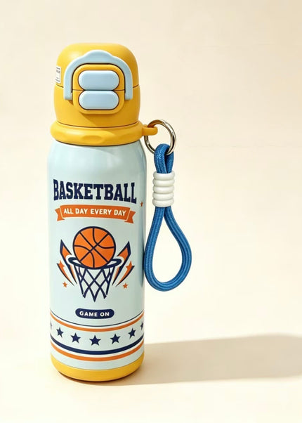 Kids 316L Stainless Steel Dual-Drinking Insulated Water Bottle